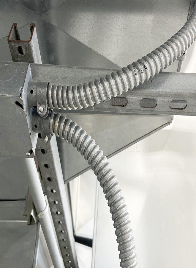 Maxxima 3/8 in. x 25 ft. Galvanized Steel Flexible Conduit, Greenfield Electrical 25 Foot Roll - Image 4